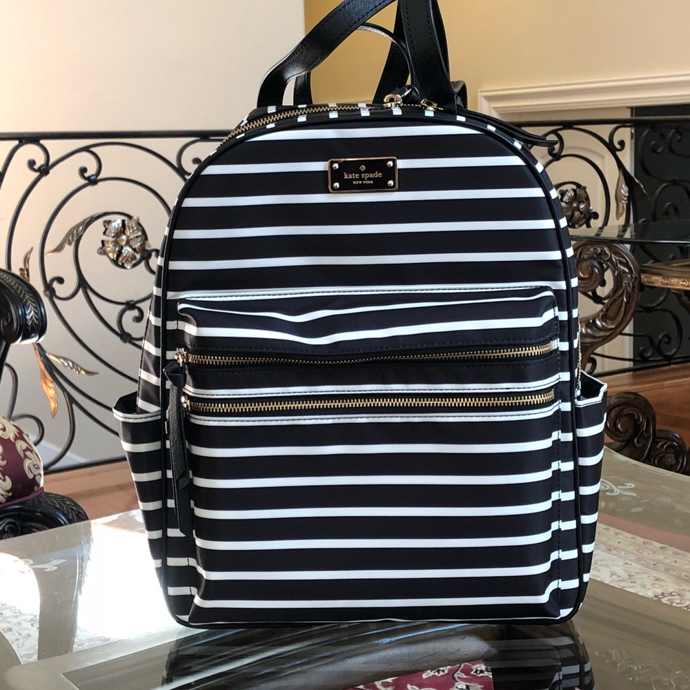 Kate spade Bradley stripe backpack&wristlet - Picture 3 of 8